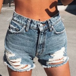 Revice denim high waisted shorts